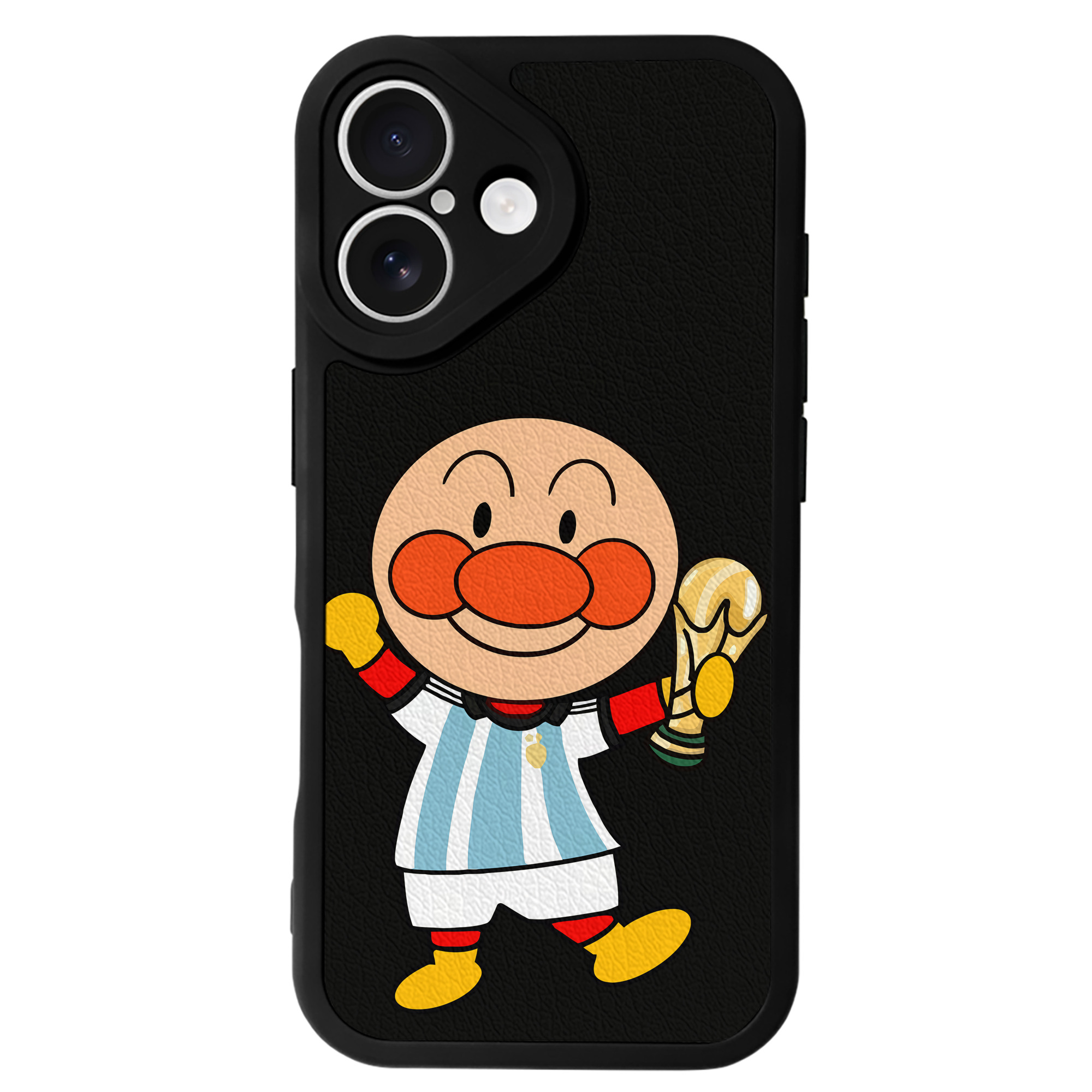 （画像用） アンパンマン Anpanman 【iPhone 16シリーズ対応】シリコンスマホケース（レザー調） 材質：シリコン